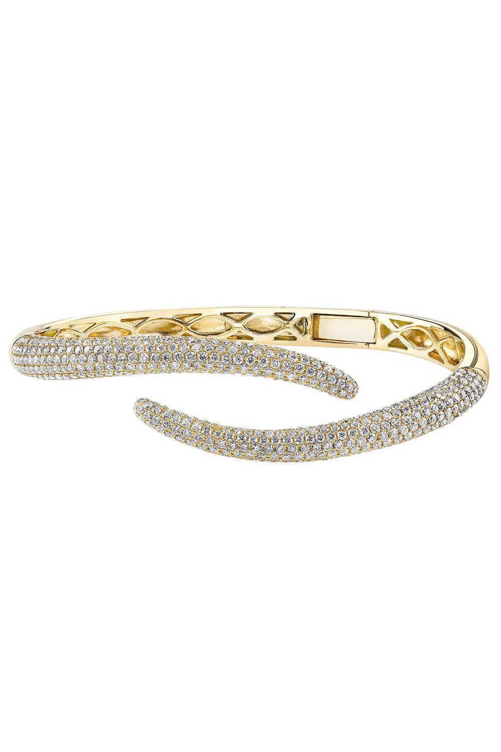 Diamond Tale Bangle Bracelet