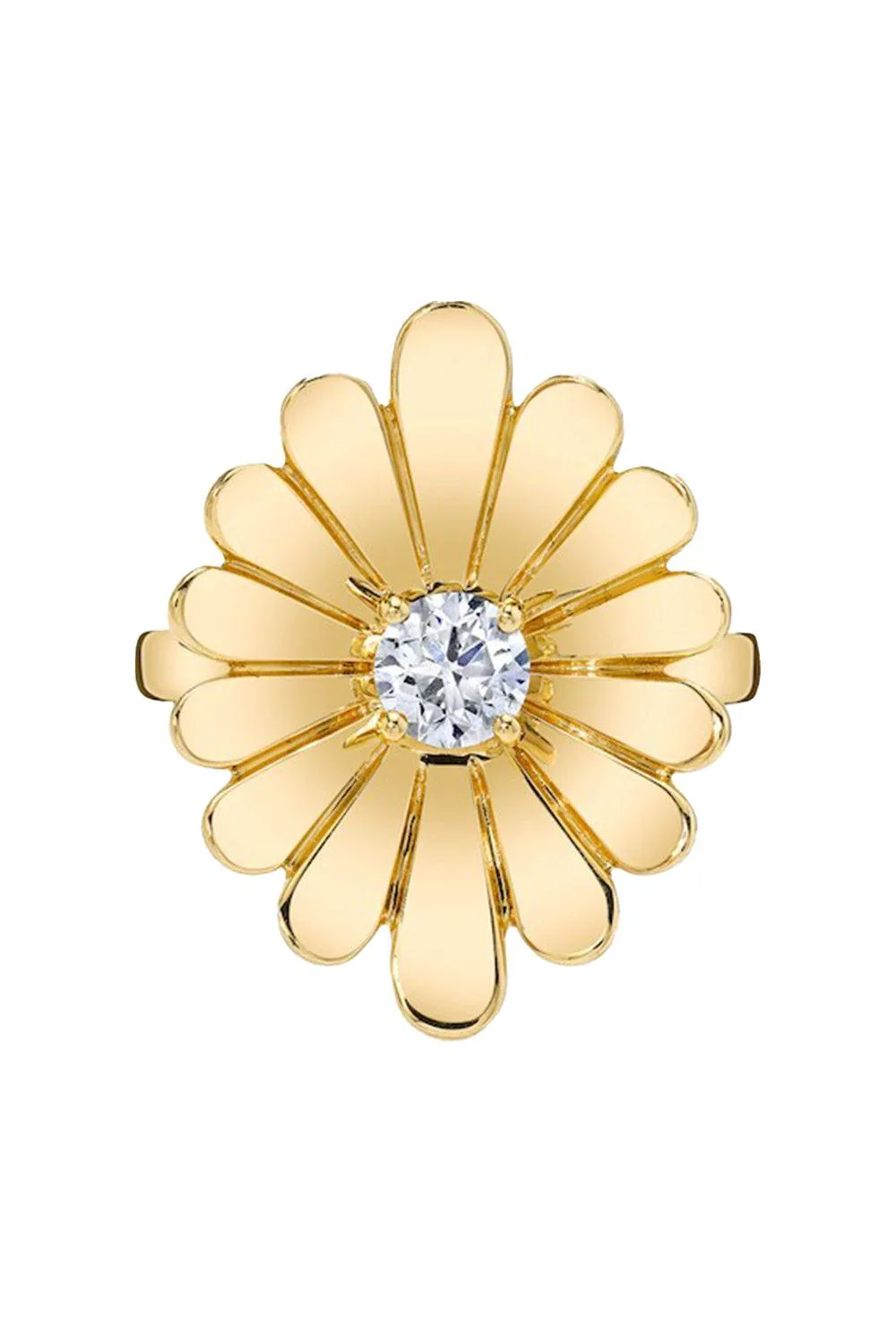 Diamond Water Lily Ring