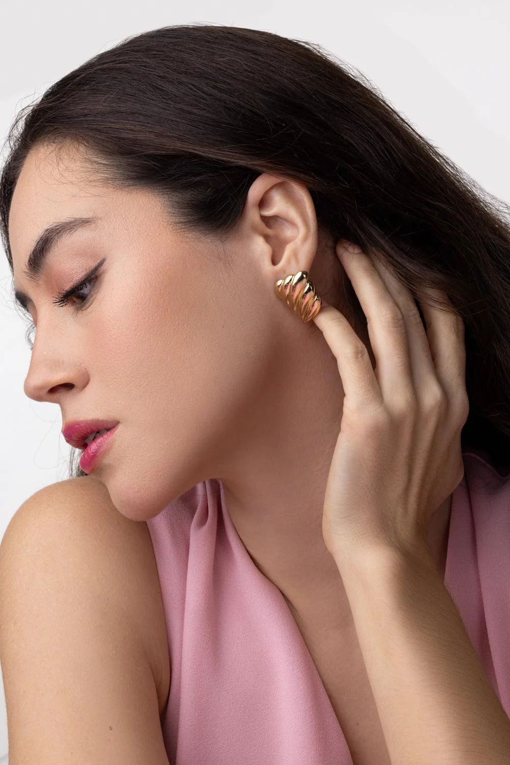 Large Croissant Earrings - Image 3