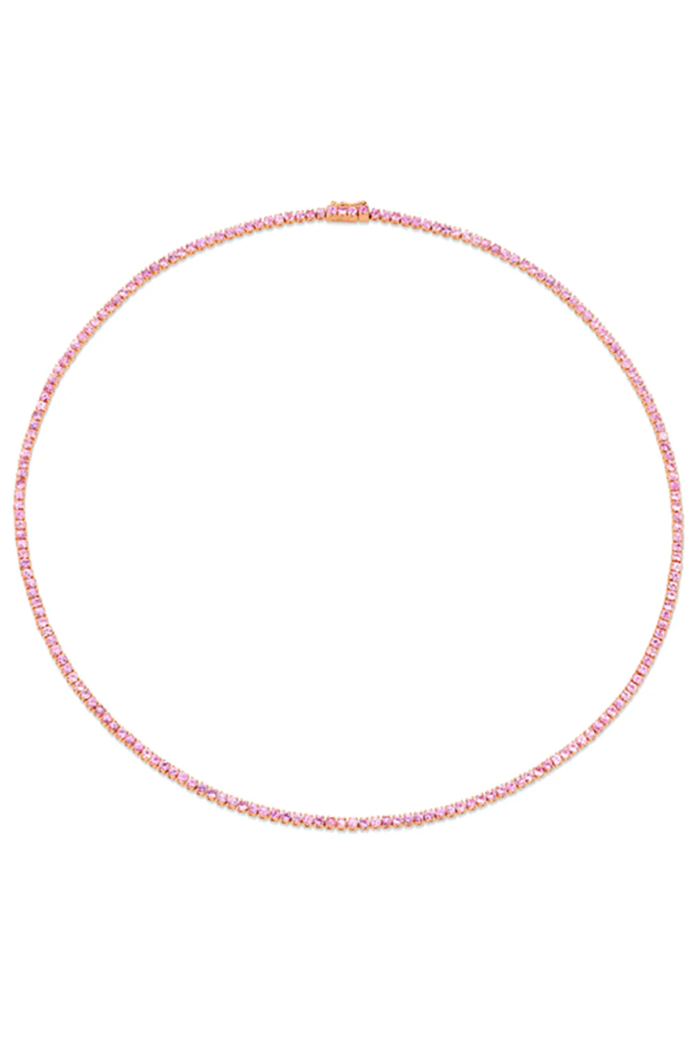 Pink Sapphire Hepburn Choker Necklace
