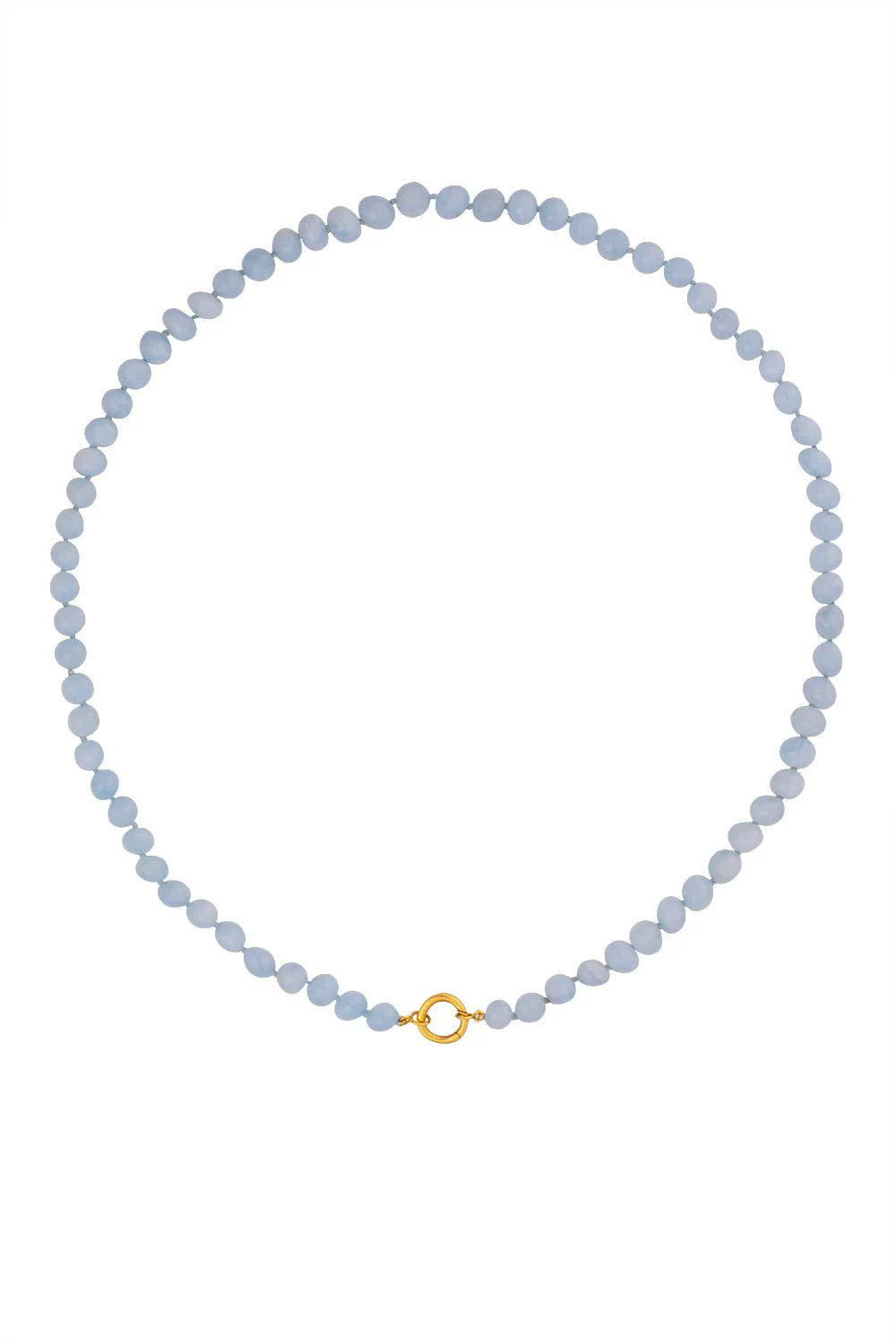 Aquamarine Bead Necklace