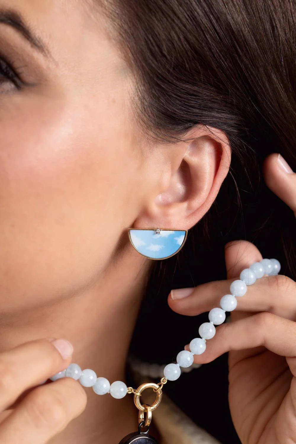 Aquamarine Bead Necklace - Image 3