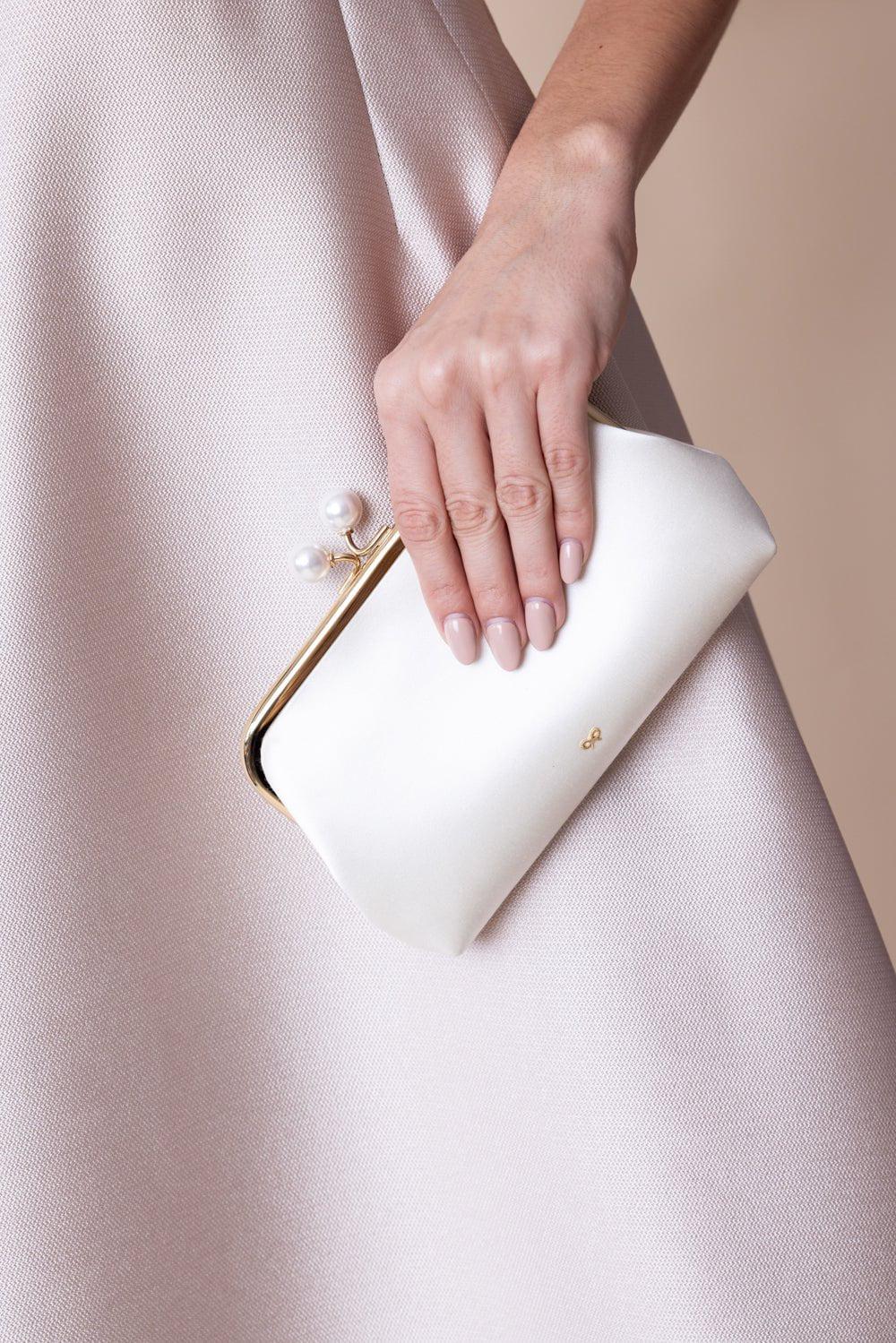 Maud Pearl Clutch - Chalk - Image 2
