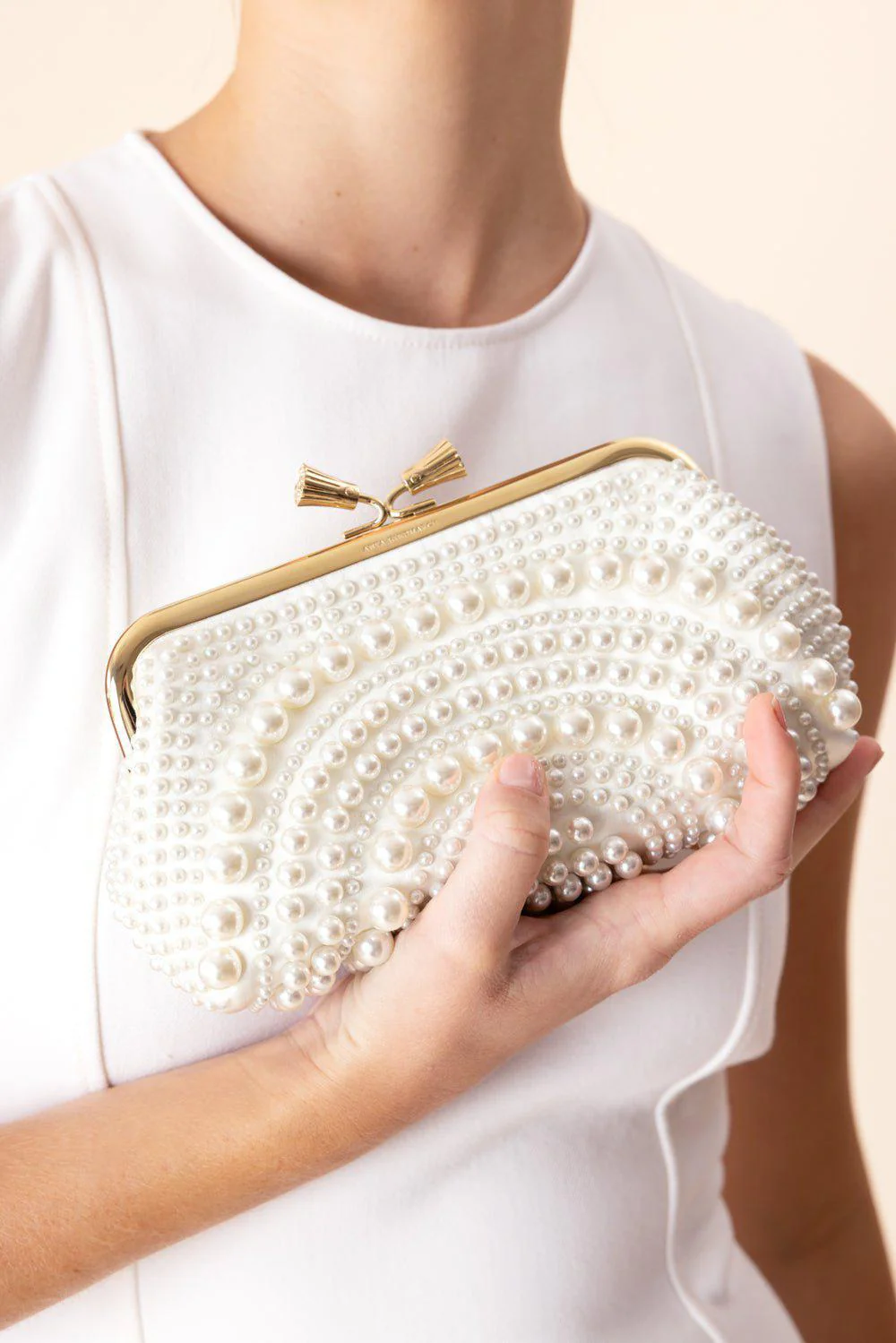 Maud Tassel Clutch - Ivory - Image 4