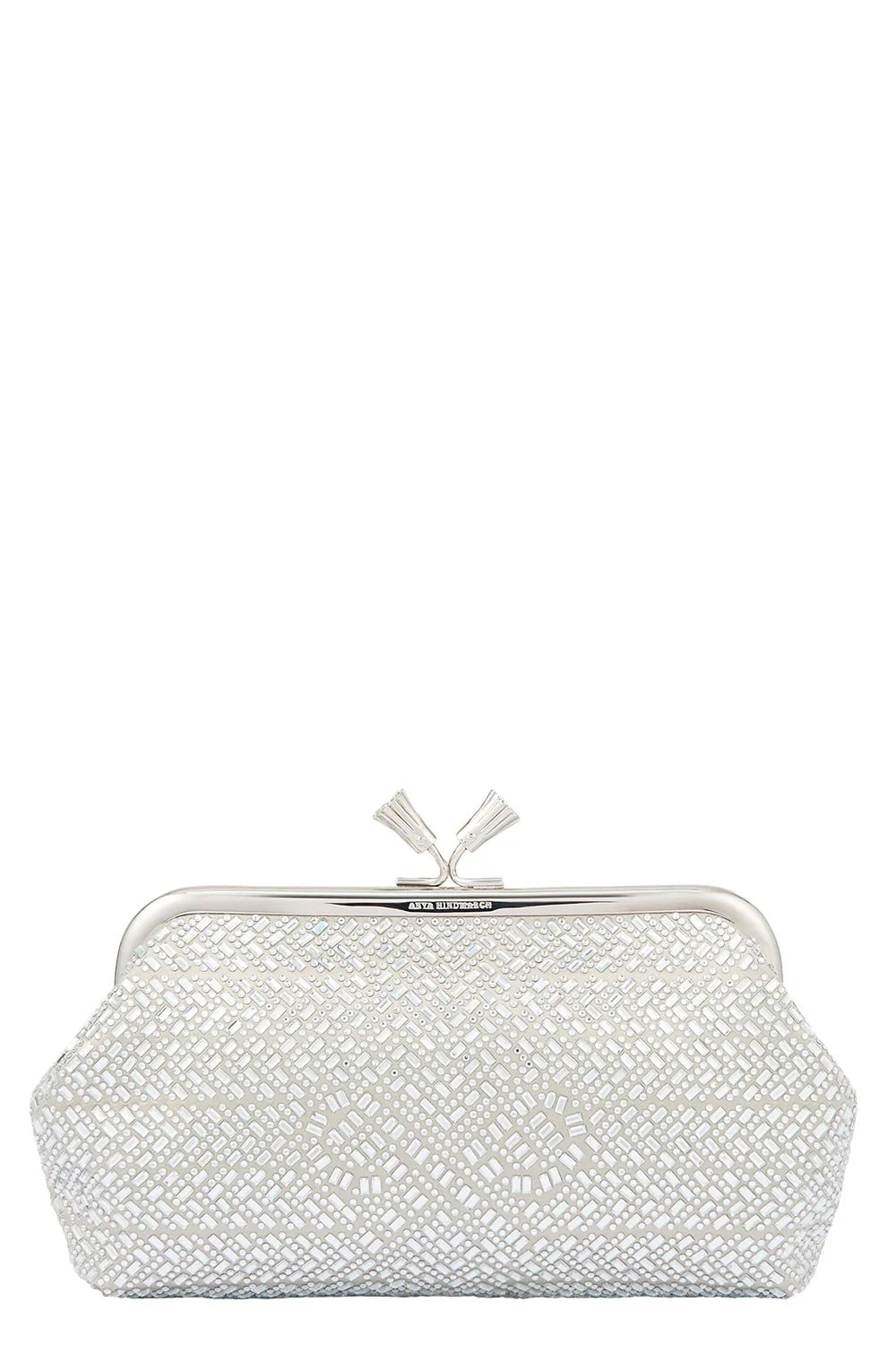 Maud Tassel Clutch - Silver Crystal