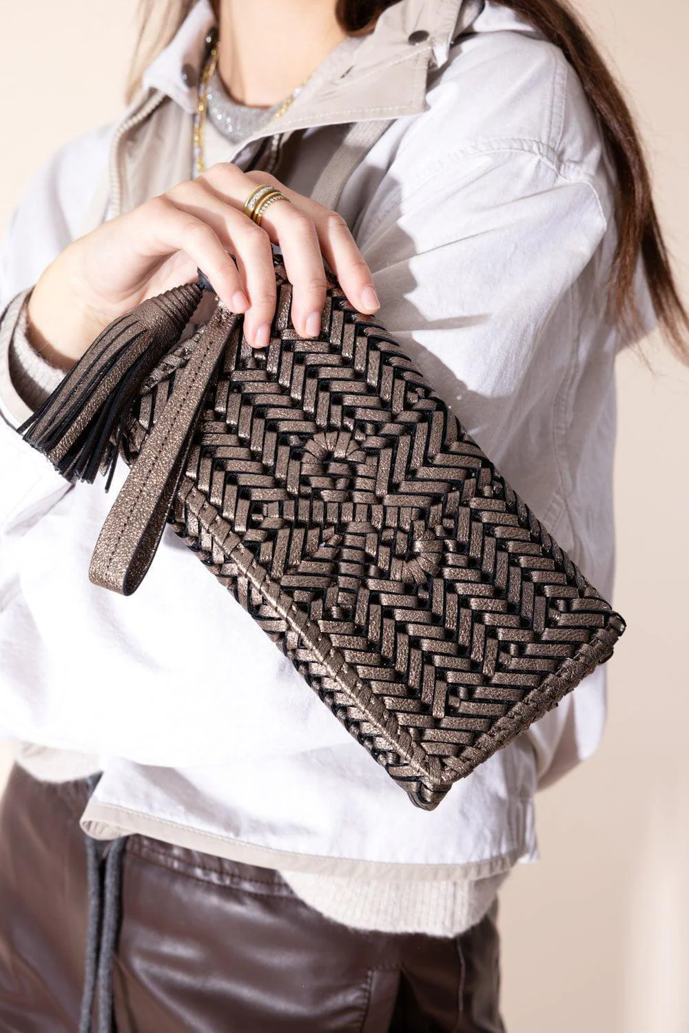 Neeson Tassel Clutch - Smog - Image 2