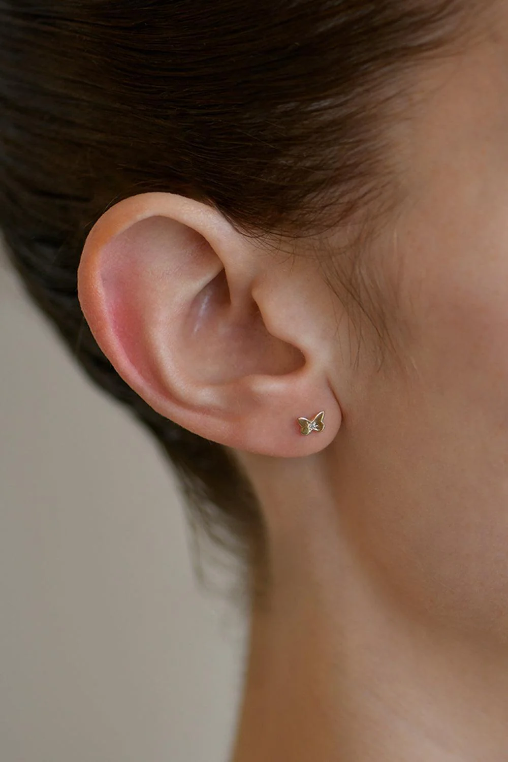Amanda Mini Butterfly Stud Earring - Image 2
