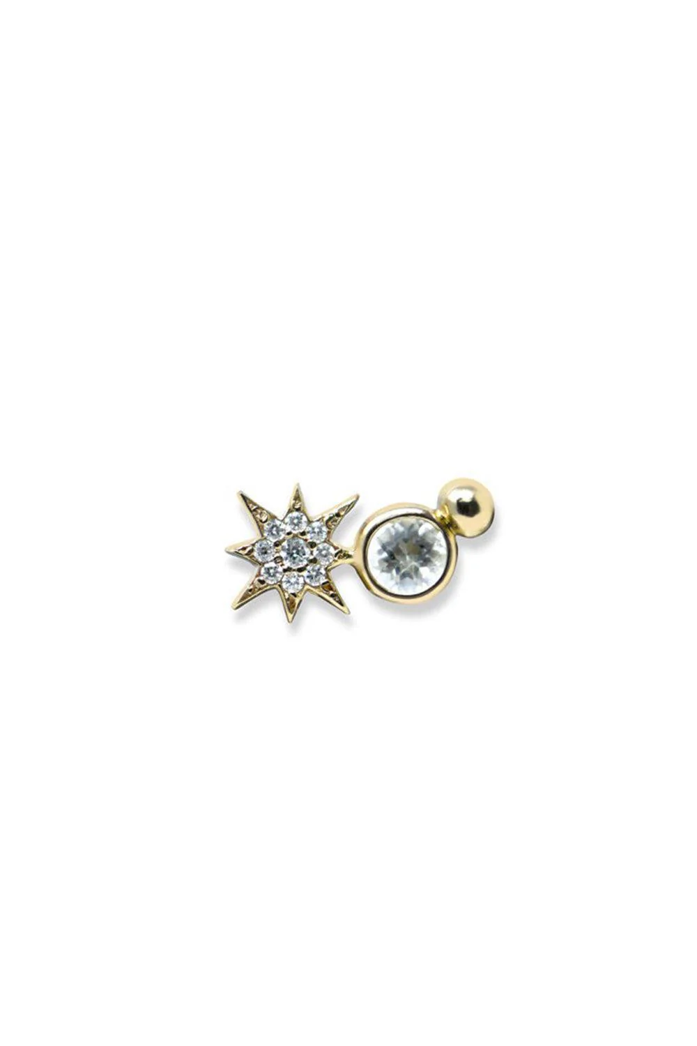 Aztec North Star Climber Stud Earring