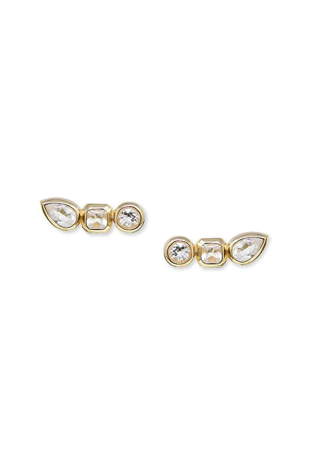 Cléo Jaeda Triple Crawler Stud Earrings