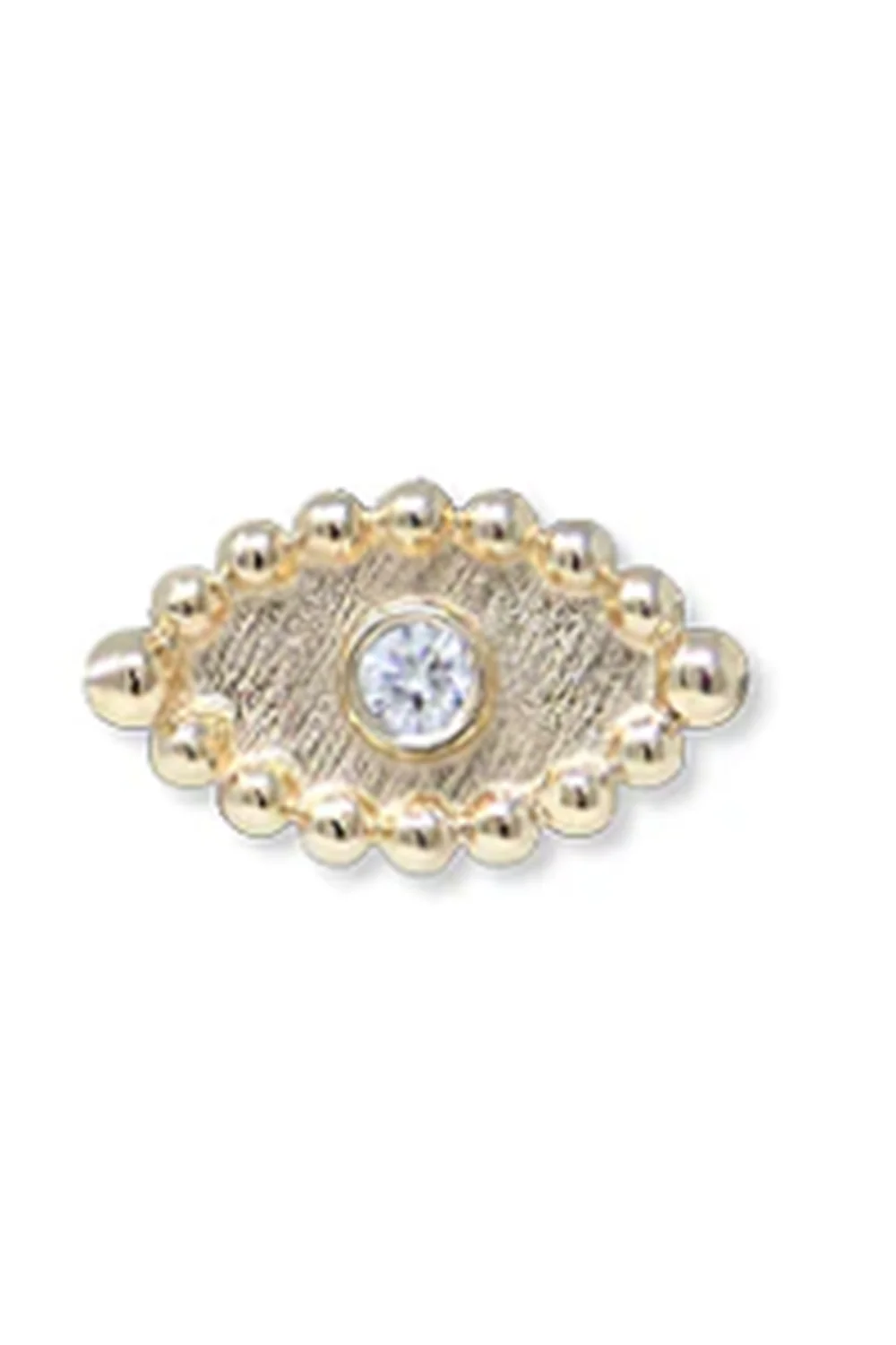 Diamond Evil Eye Ear End