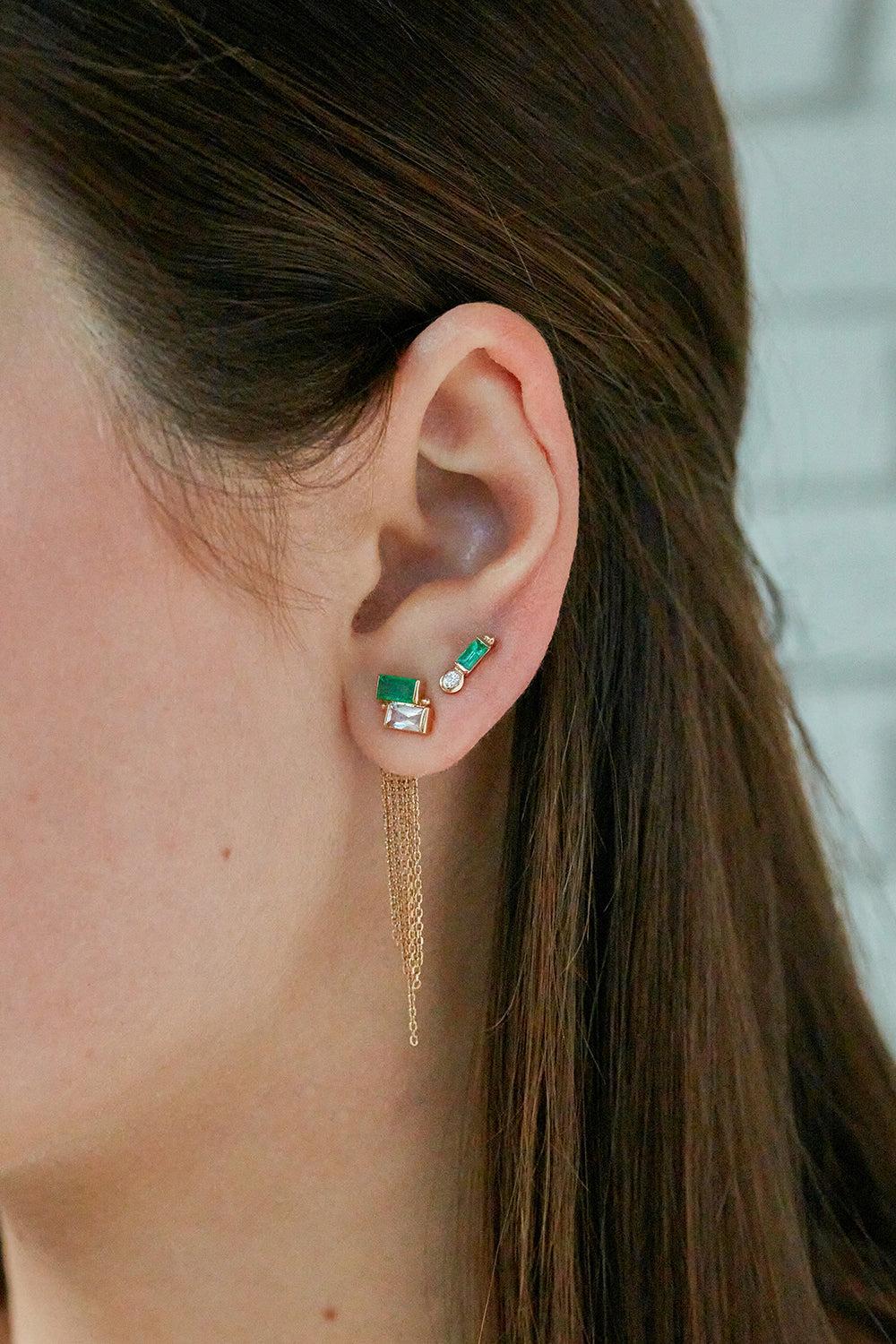 Emerald Diamond Ear End - Image 2