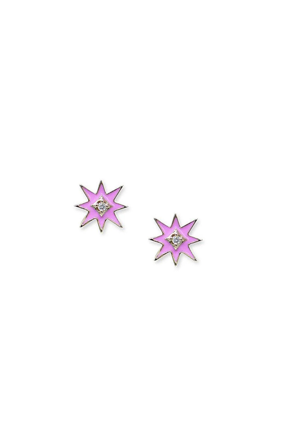 Icon Enamel Starburst Stud Earrings