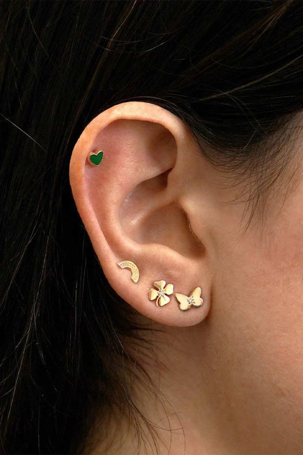 Icon Mini Clover Stud Earring - Image 2