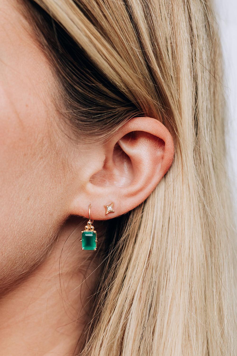 Mini Gothic Diamond Stud Earring - Image 3