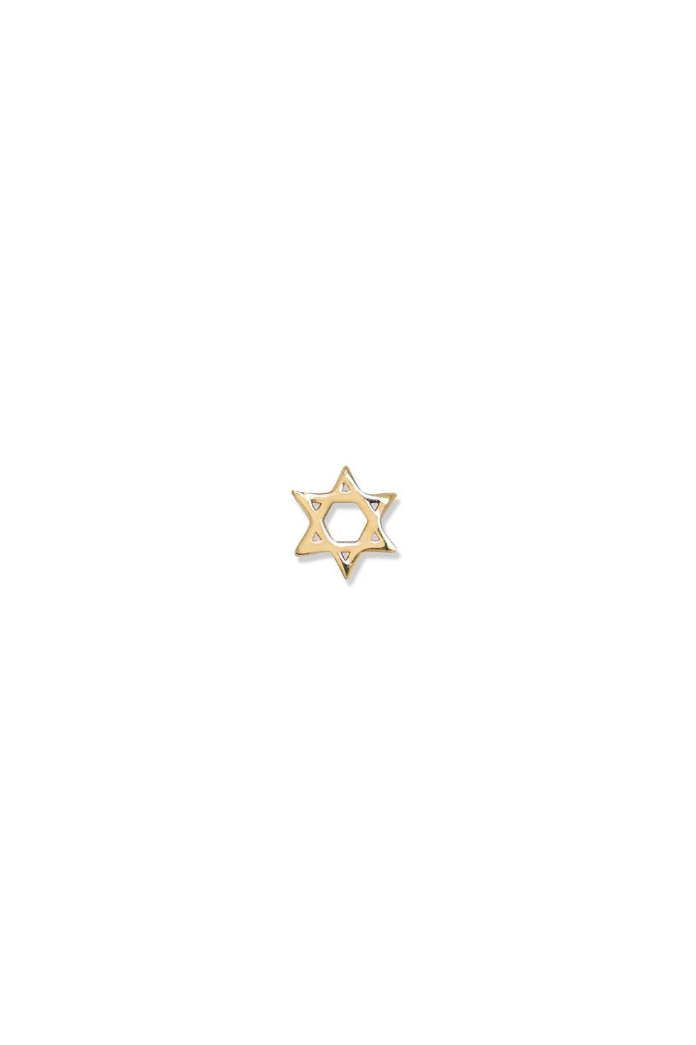 Mini Star of David Stud Earring
