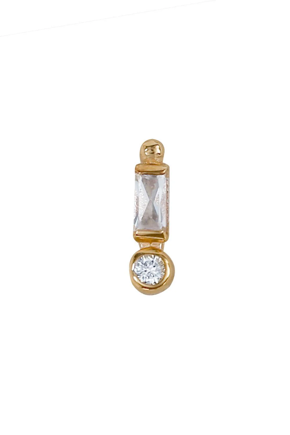 Topaz Diamond Ear End