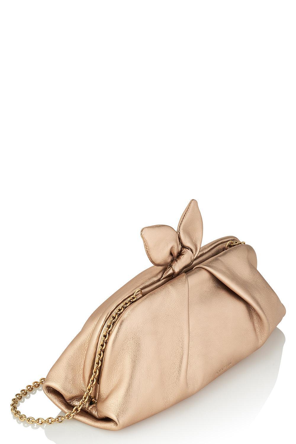 Bow Tie Clutch - Light Copper Gold - Image 7