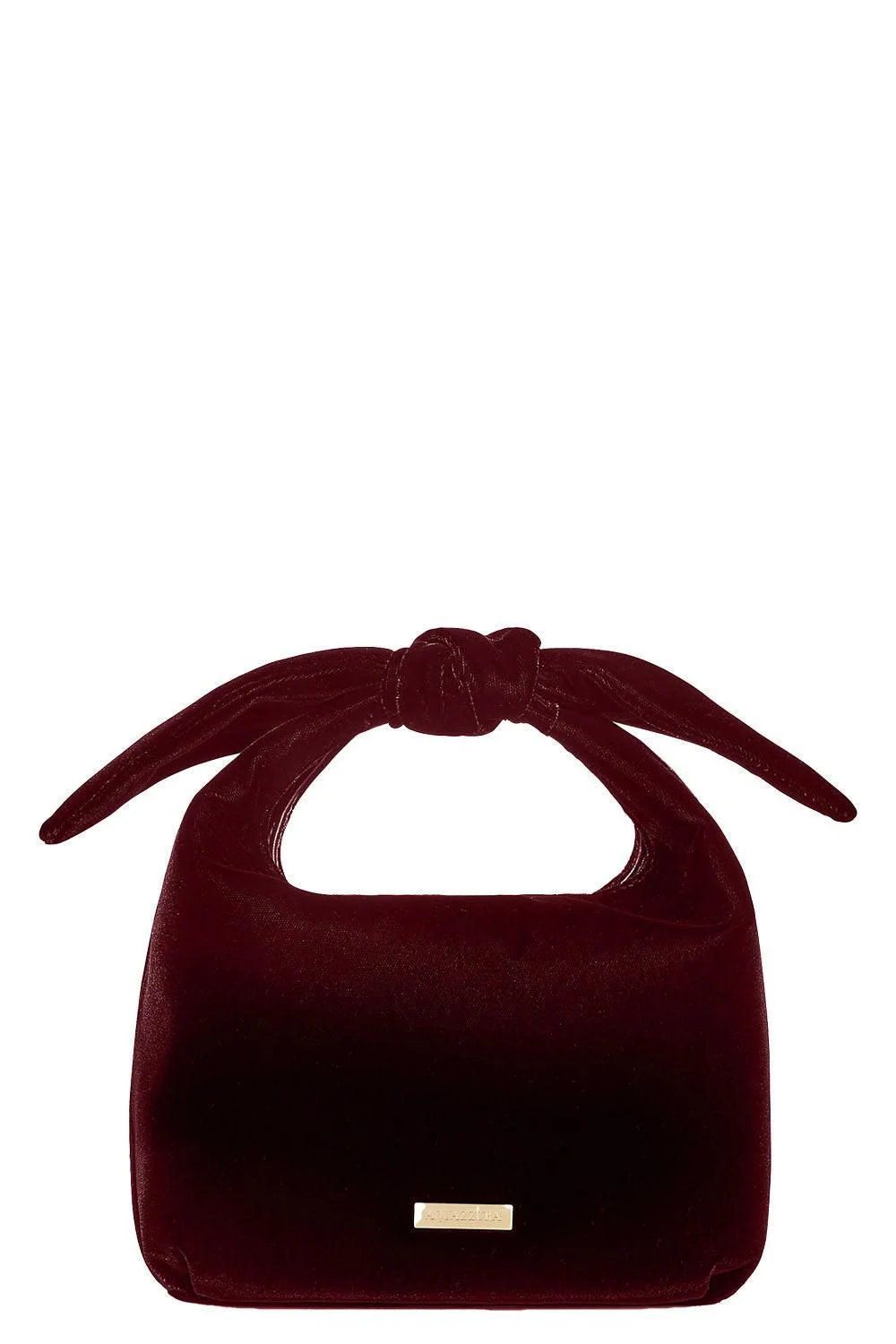 Bow Tie Hobo Mini Bag - Merlot Light Gold