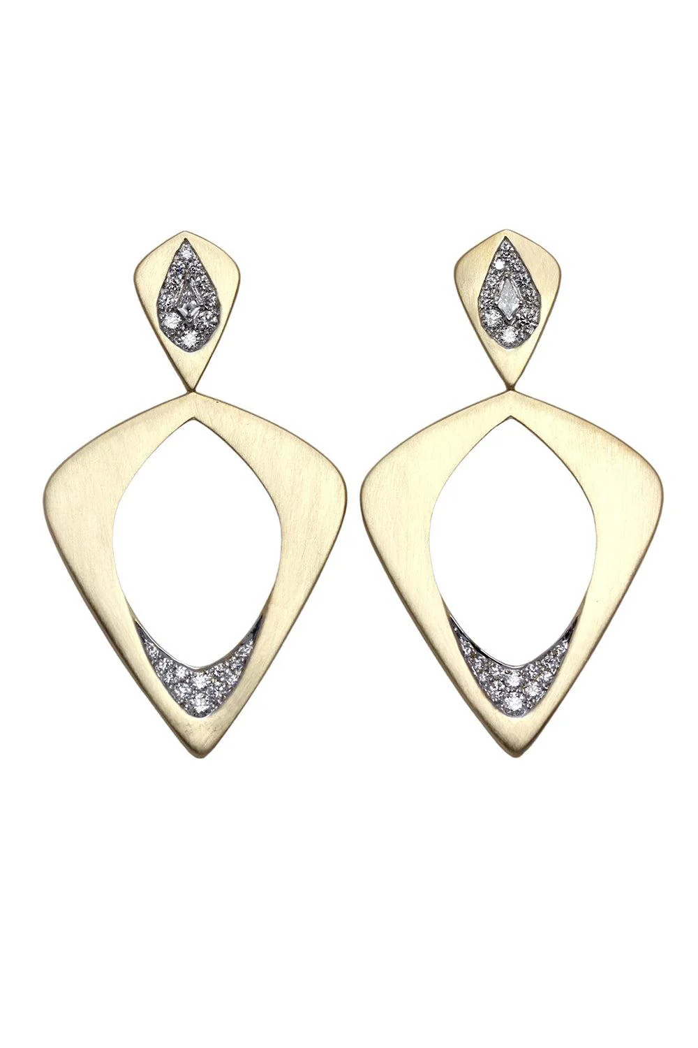 Diamond Wicker Single Layer Earrings