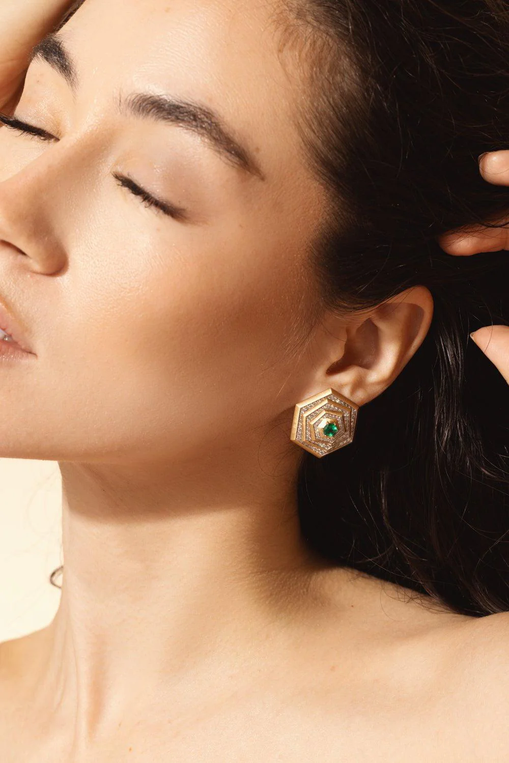 Emerald Diamond Shapeshifter Earrings - Image 4