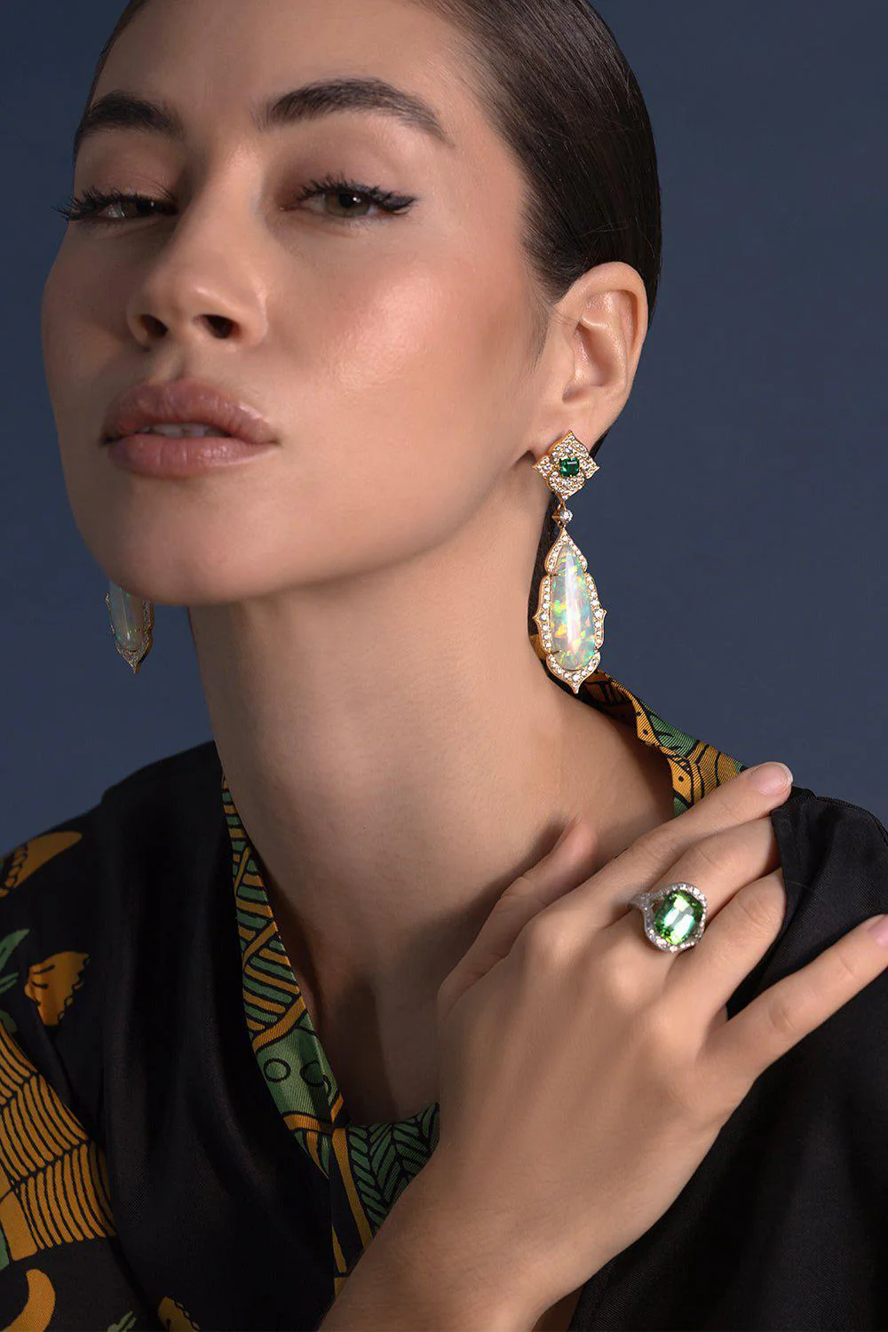 Emerald Opal Earrings - Image 4