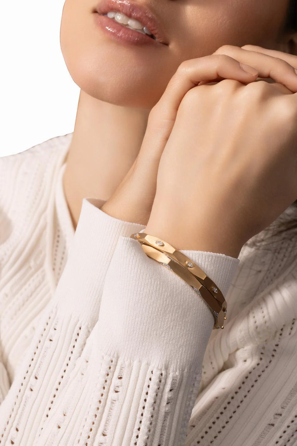 Enigma Diamond Bangle Bracelet - Image 4
