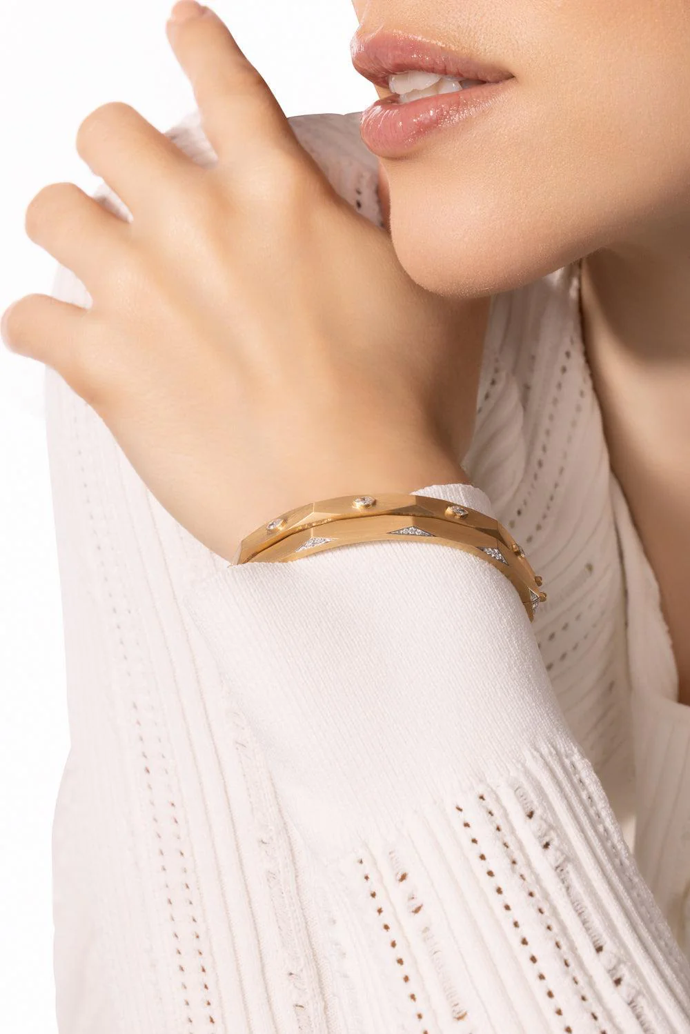 Enigma Marquise Diamond Bangle Bracelet - Image 3