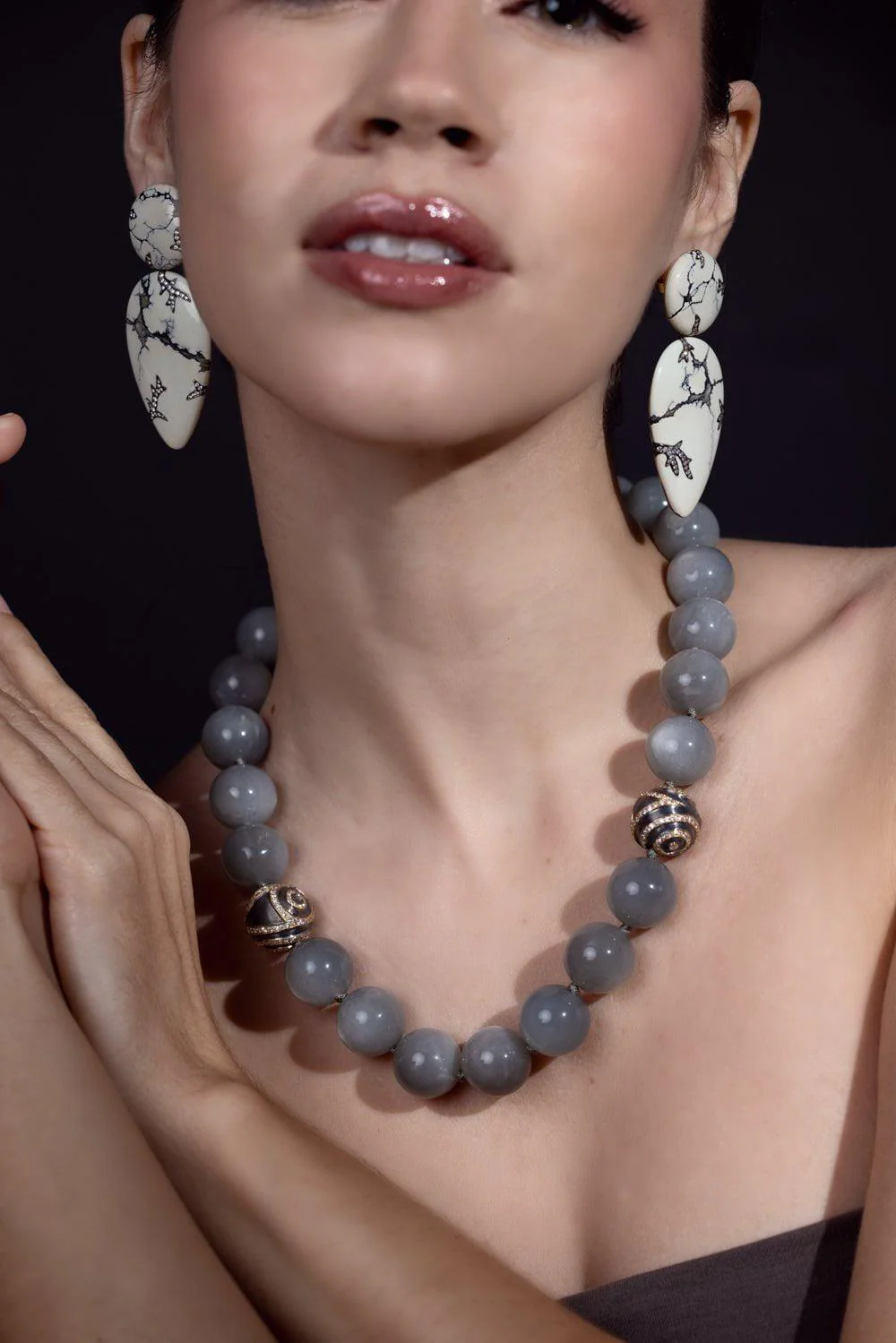 Gray Moonstone Necklace - Image 3