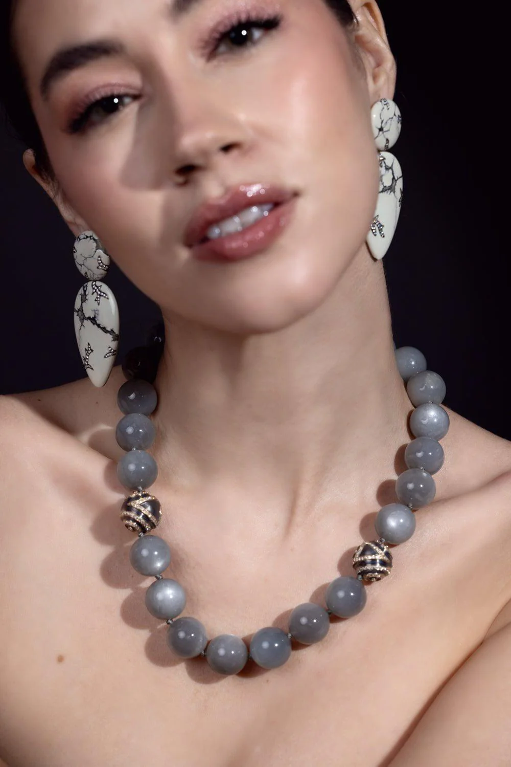 Gray Moonstone Necklace - Image 4