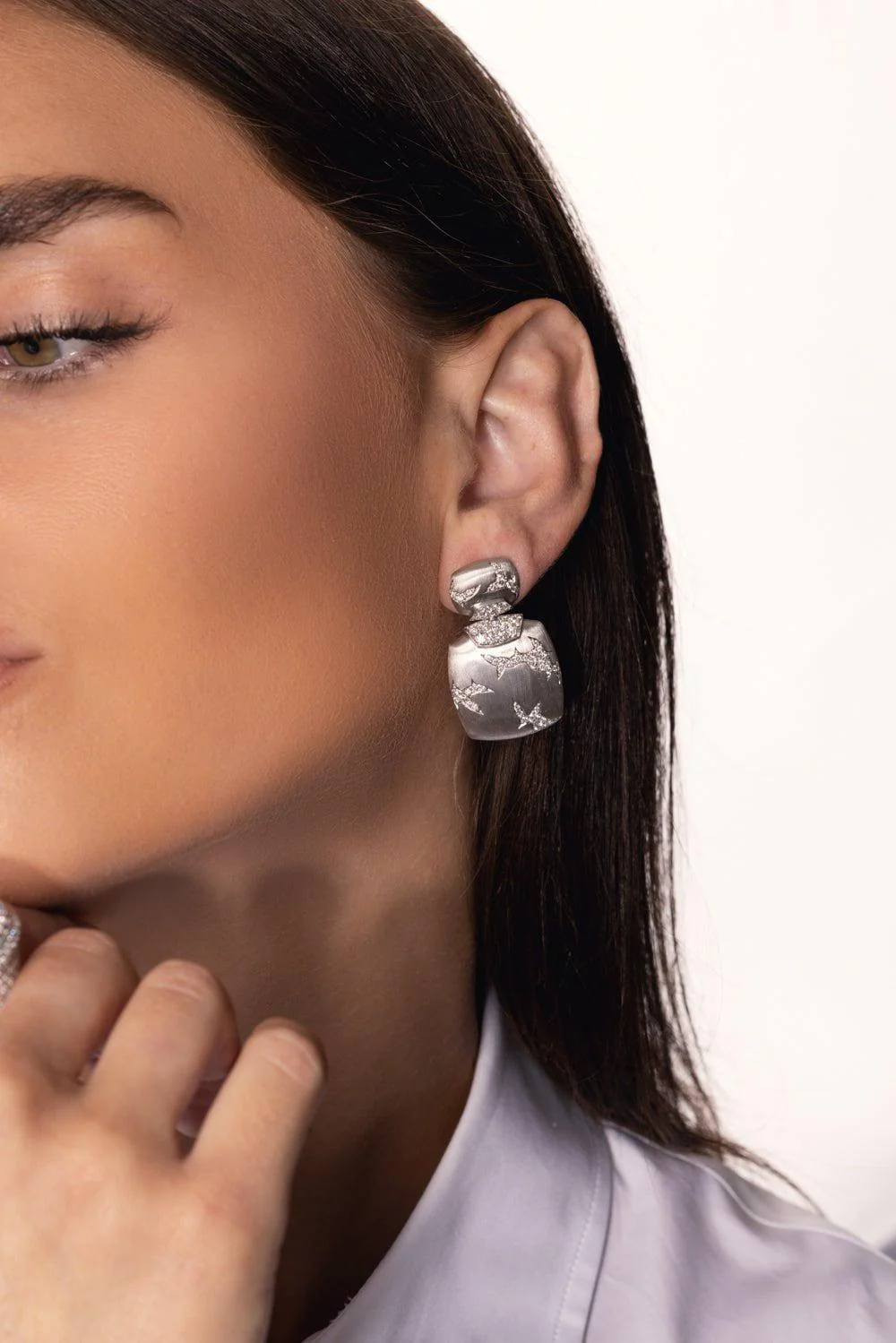 Lightening In A Square Earrings - Image 3