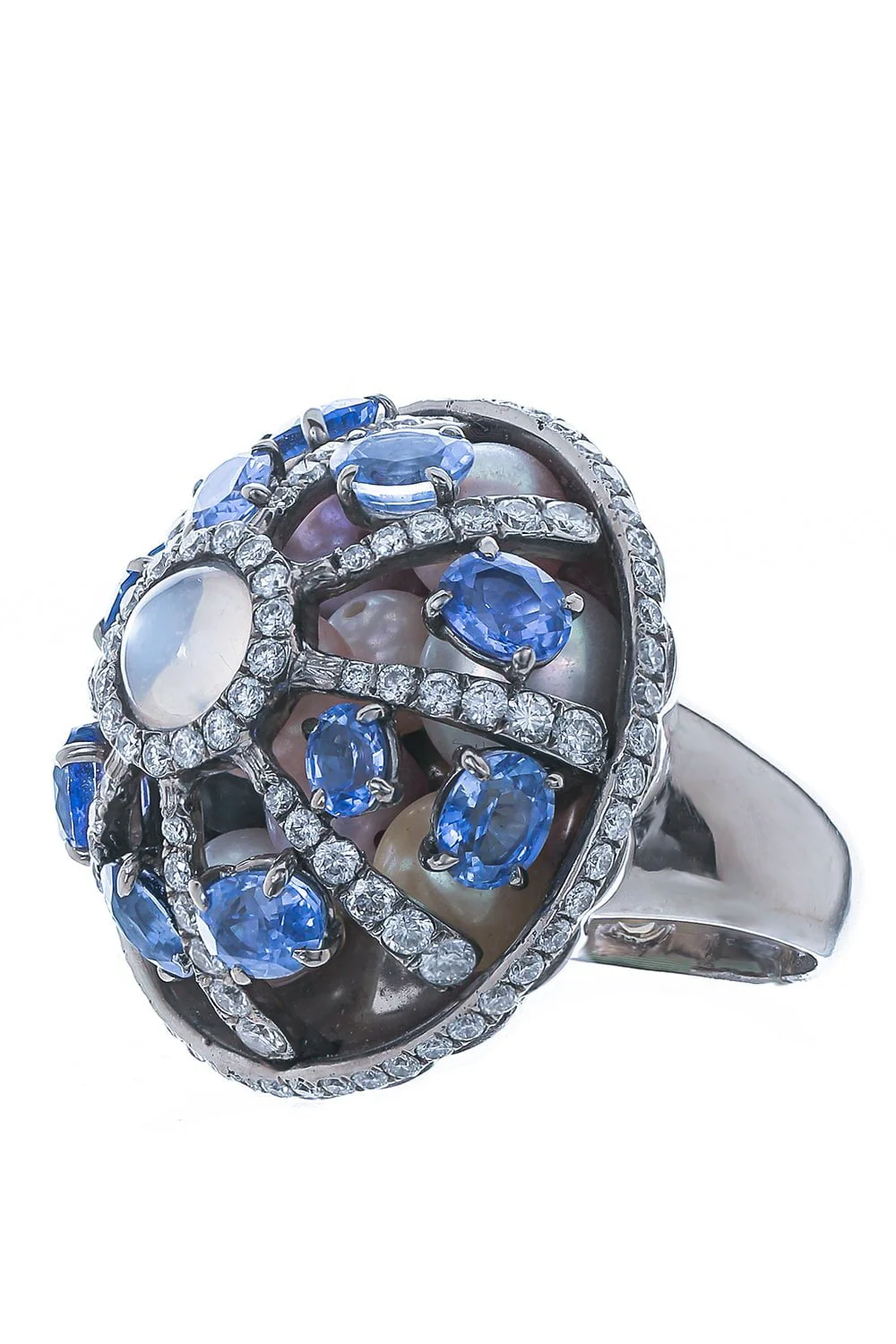 Moonstone Sapphire Ring - Image 6