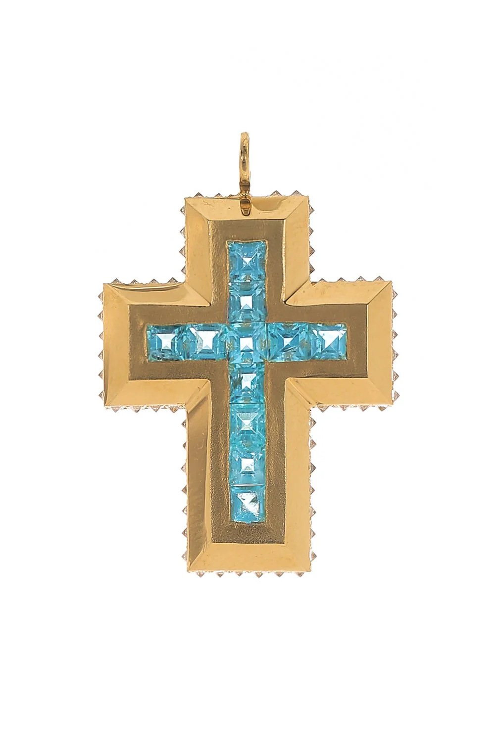 Paraiba Cross Pendant