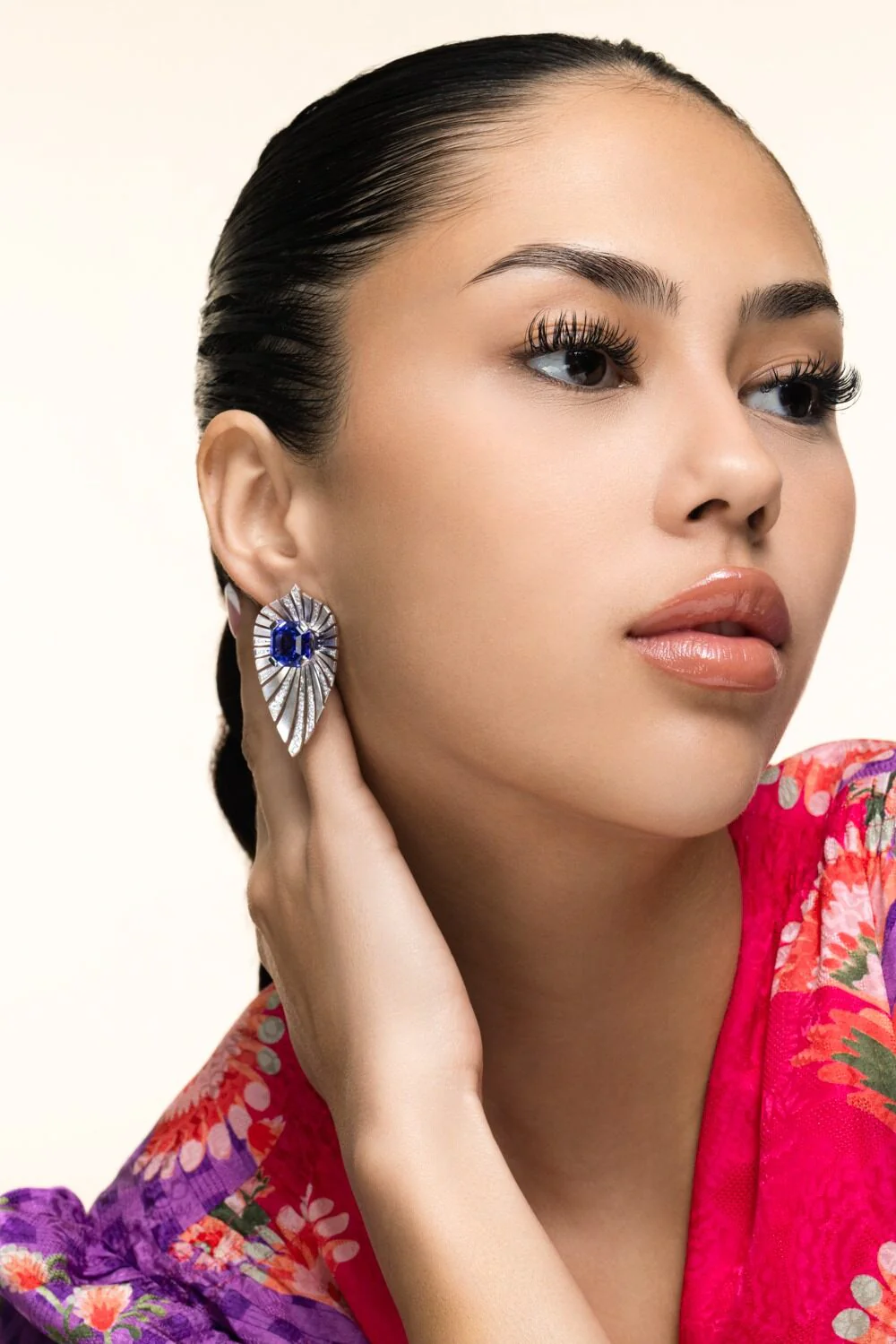 Tanzanite Diamond Sunshine Earrings - Image 3