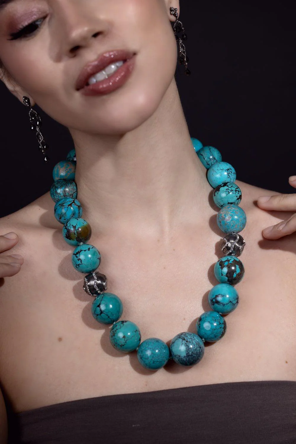 Turquoise Bead Necklace - Image 4