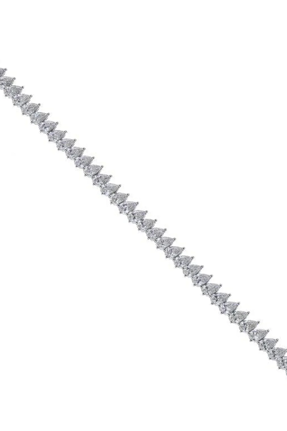Diamond Pear One Line Bracelet