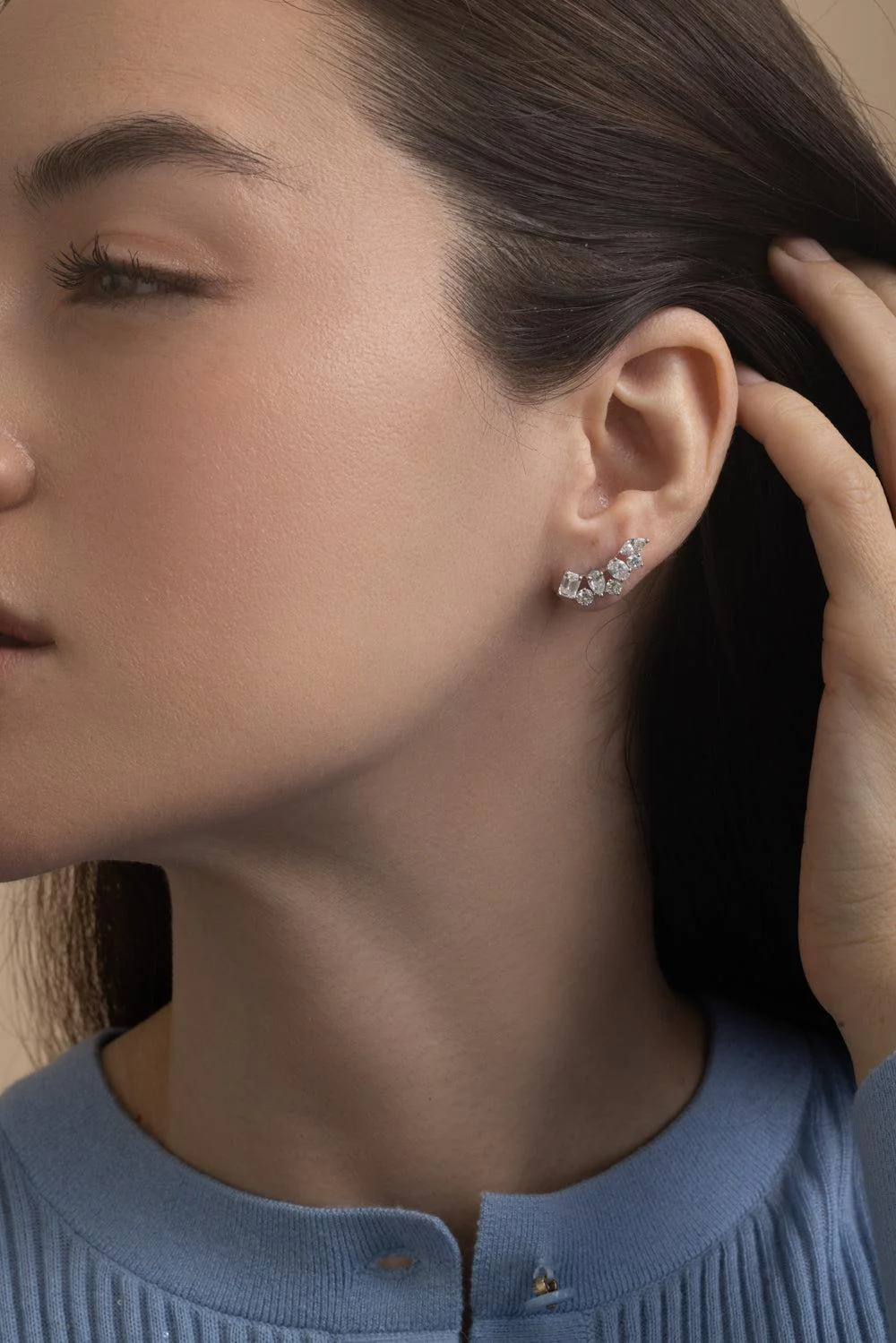 Mixed Cut Diamond Ear Crawlers - Image 3