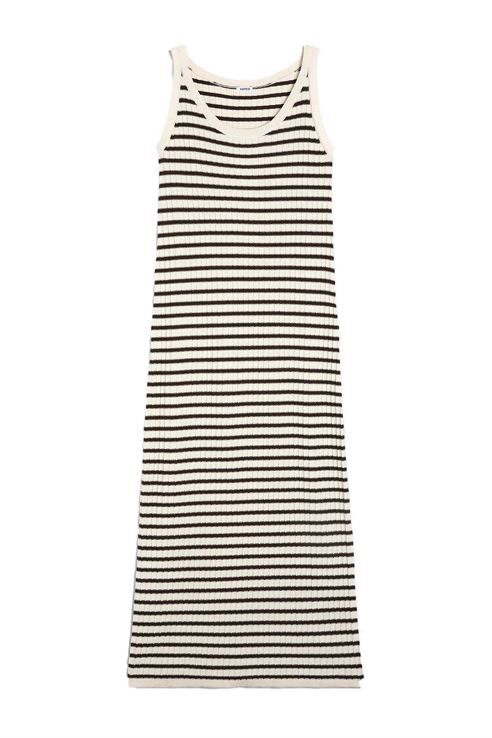 Sleeveless Striped Long Dress
