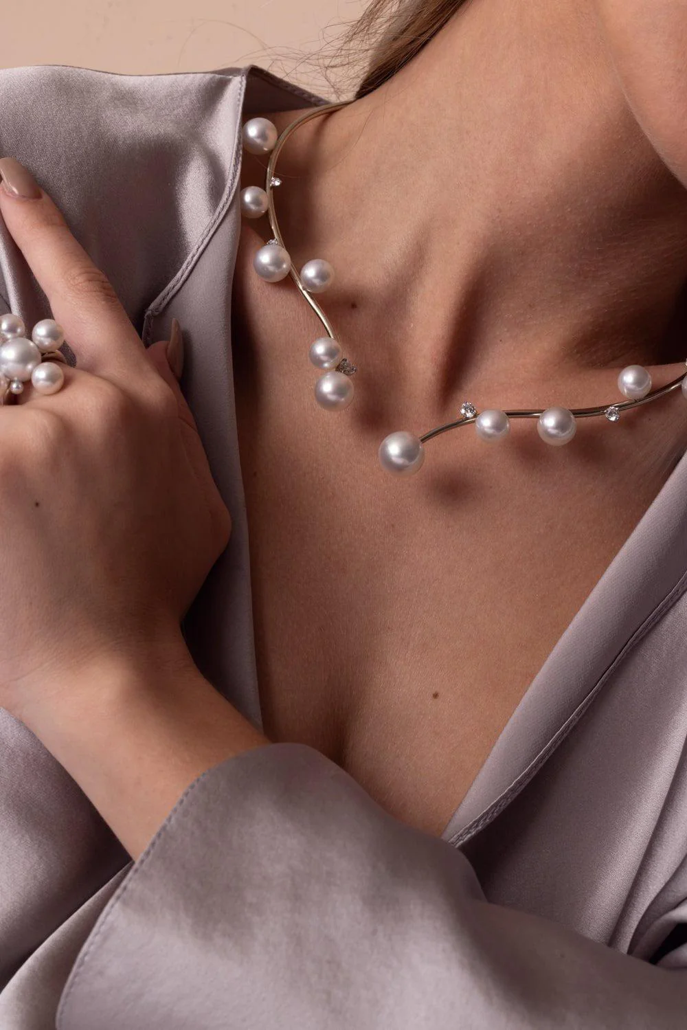 Floating Open Bubble Necklace - Image 2