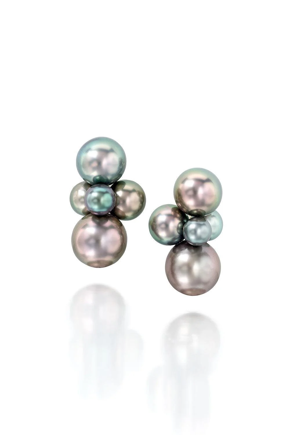 Large Bubble Tahitian Pearl Earrings