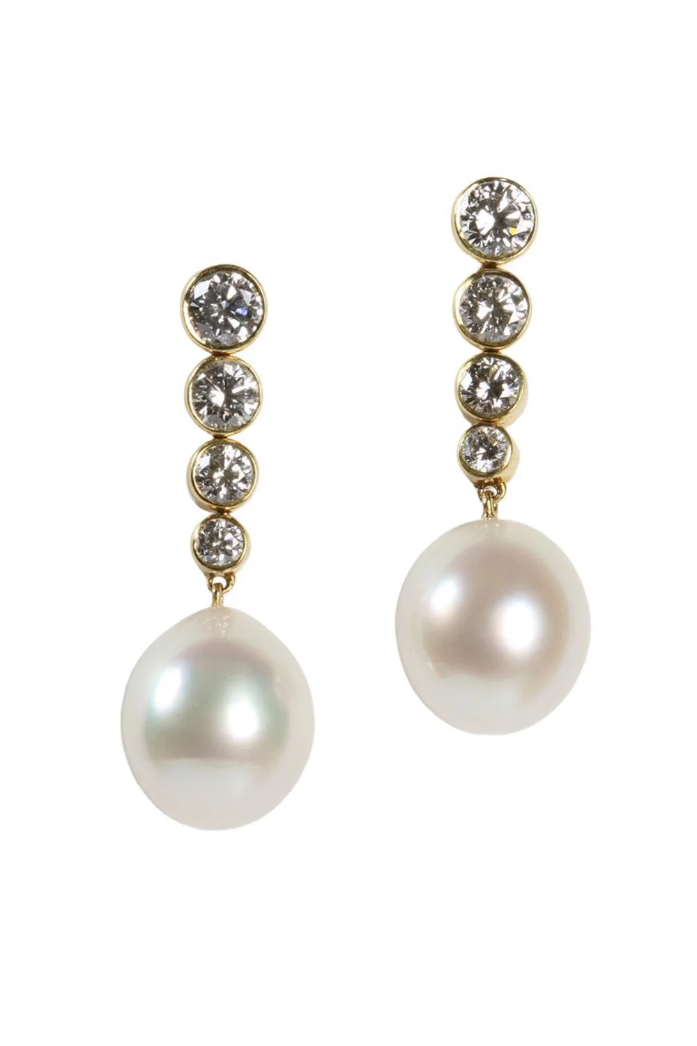 South Sea Pearl Diamond Earrings