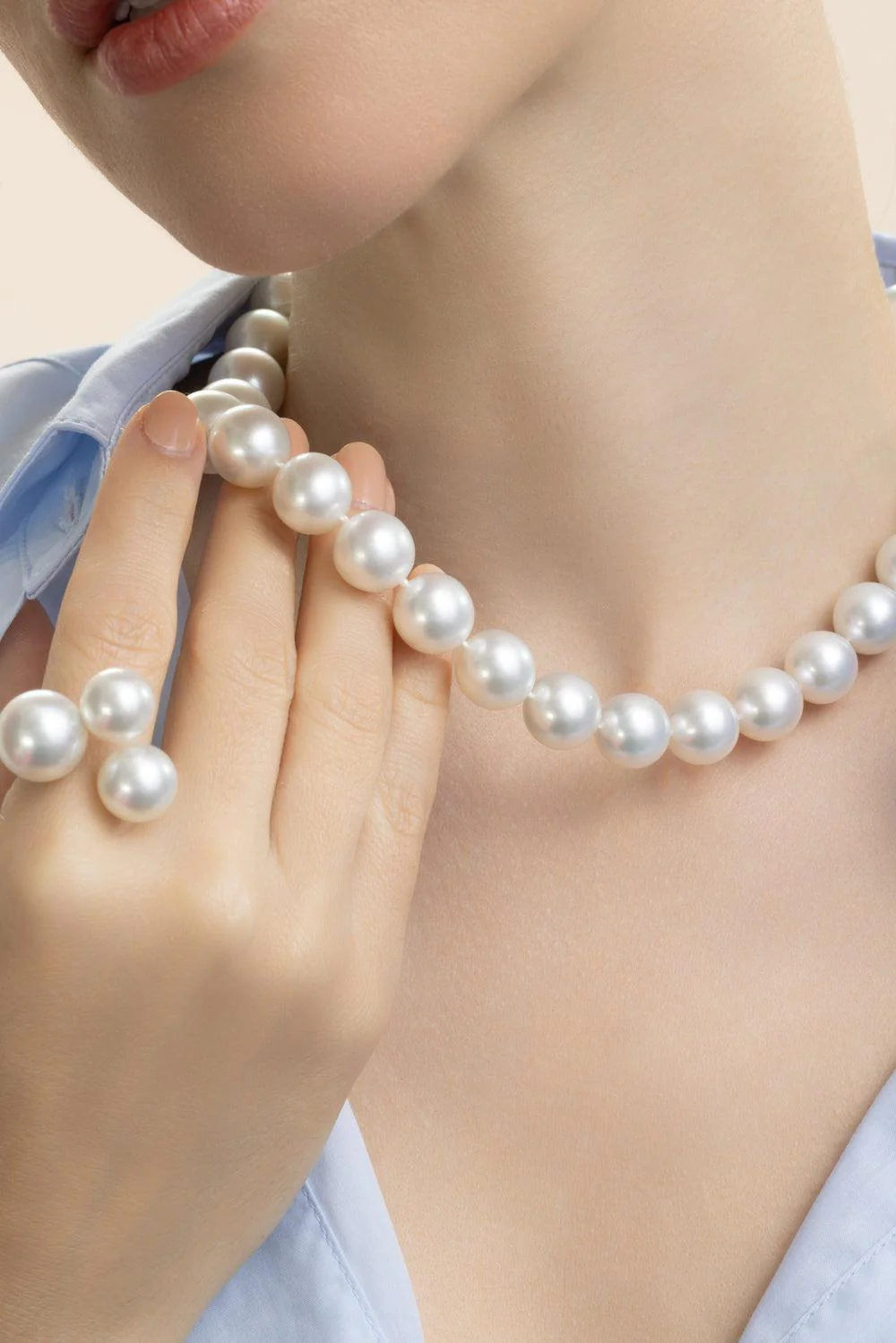 South Sea Pearl Diamond Necklace - Image 4