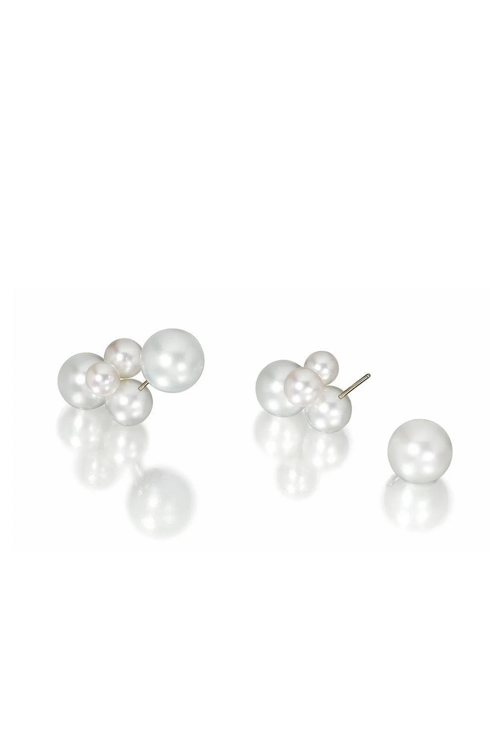 White South Sea Pearl Bubble Earrings