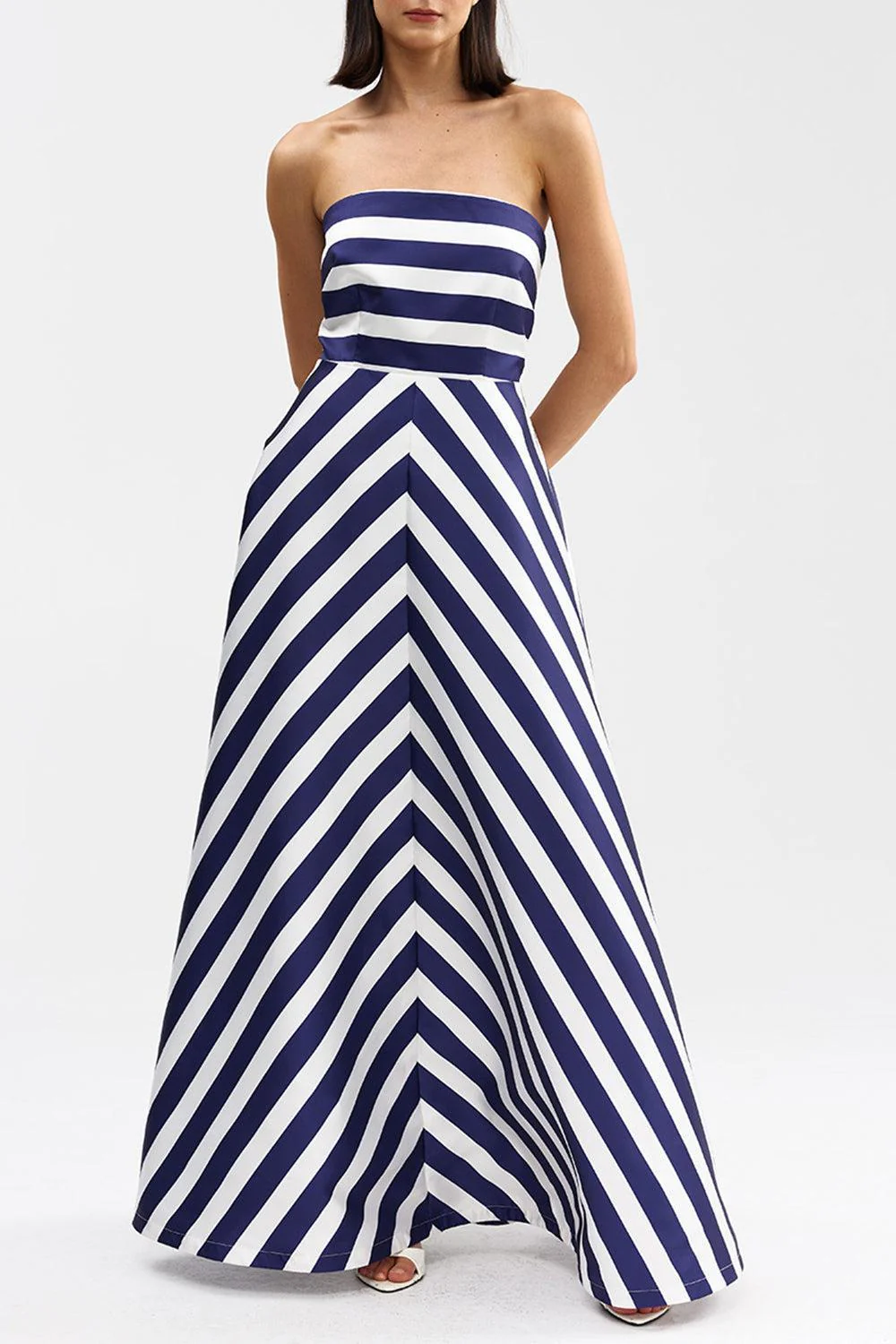 Audrey Gown - Royal Stripe - Image 2
