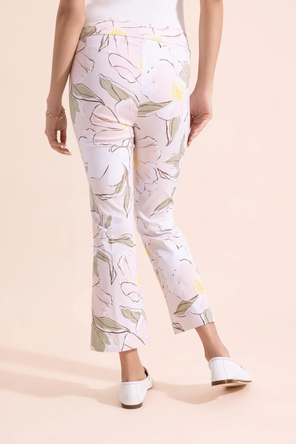 Leo Crop Flare Pant - Floral Petal - Image 4