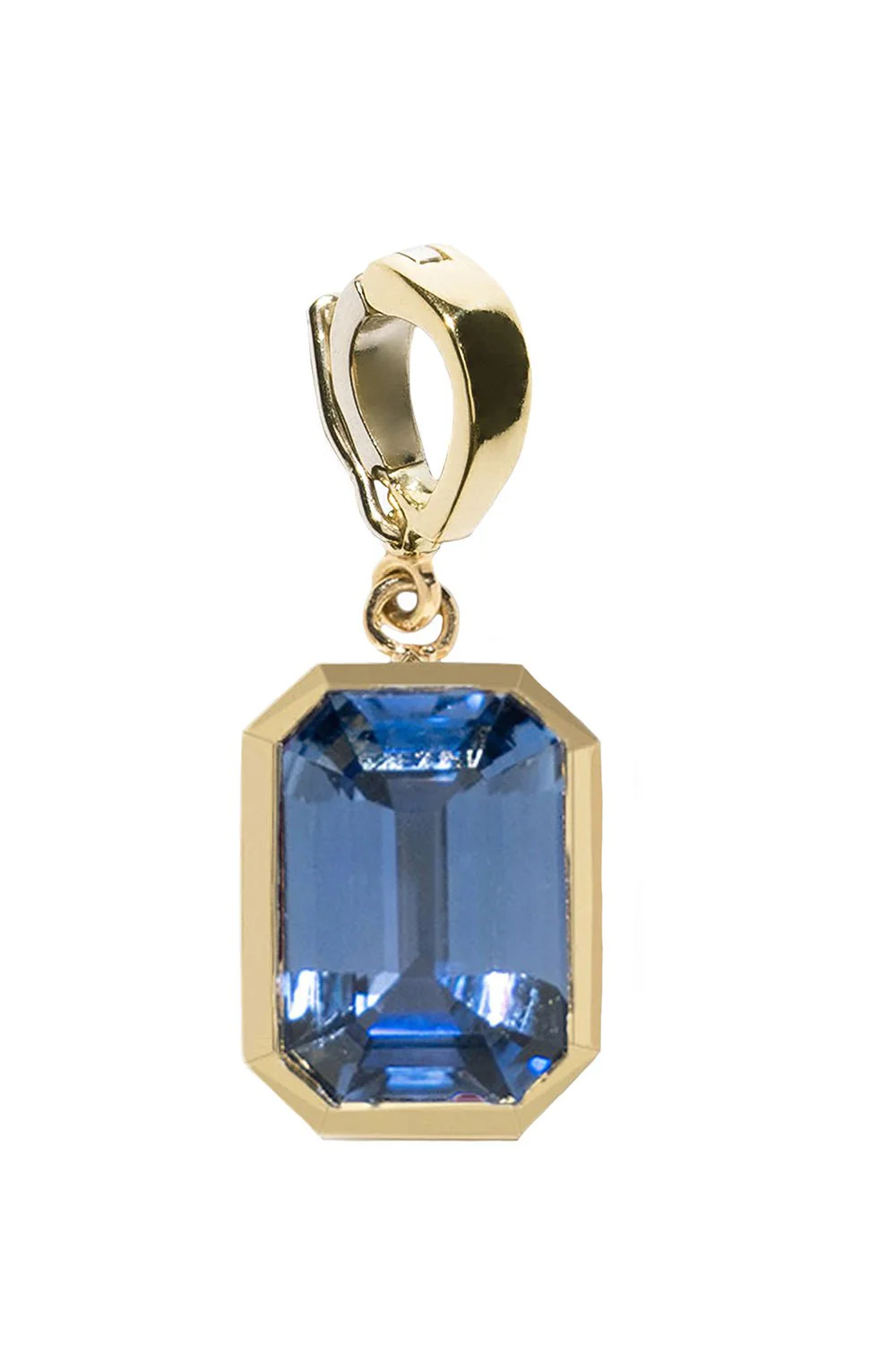 Bezel Sapphire Charm