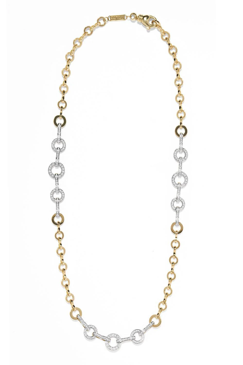 Diamond Cadence Circle Chain Necklace