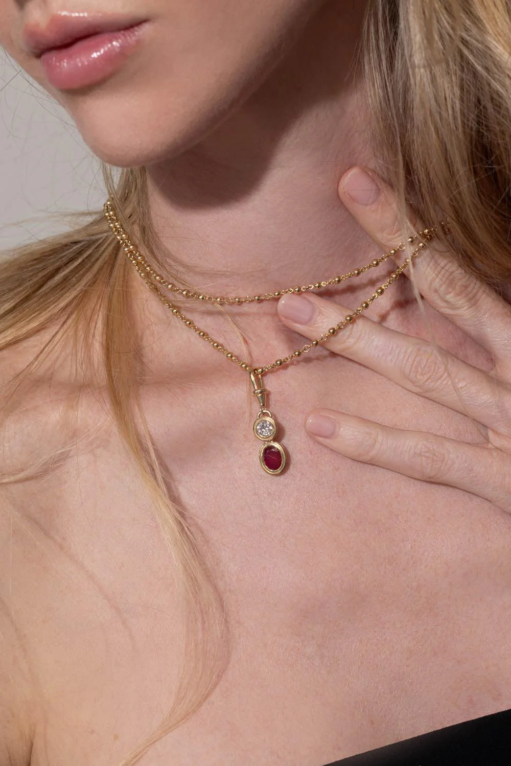 Duet Ruby Diamond Charm - Image 4