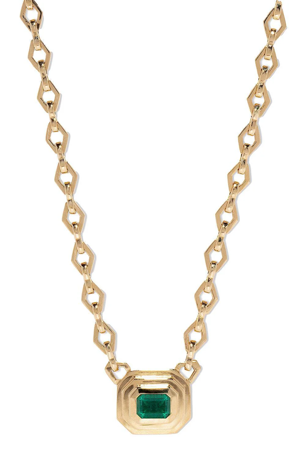 Emerald Staircase Medium Chain Necklace - Image 3