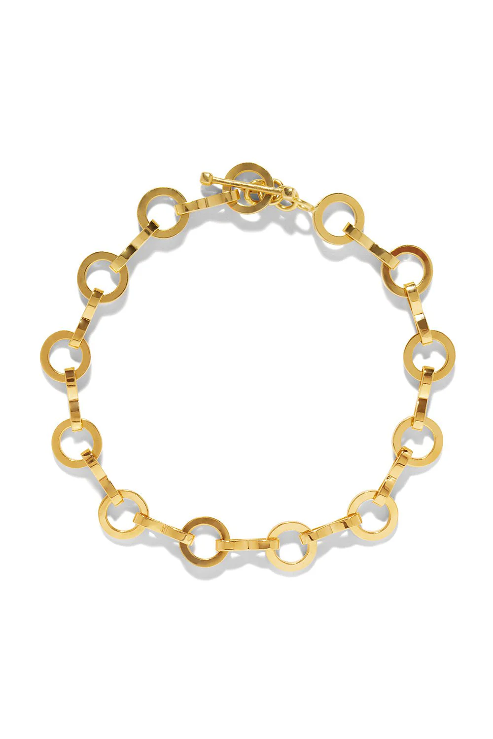 Heavy Circle Link Smooth Bracelet