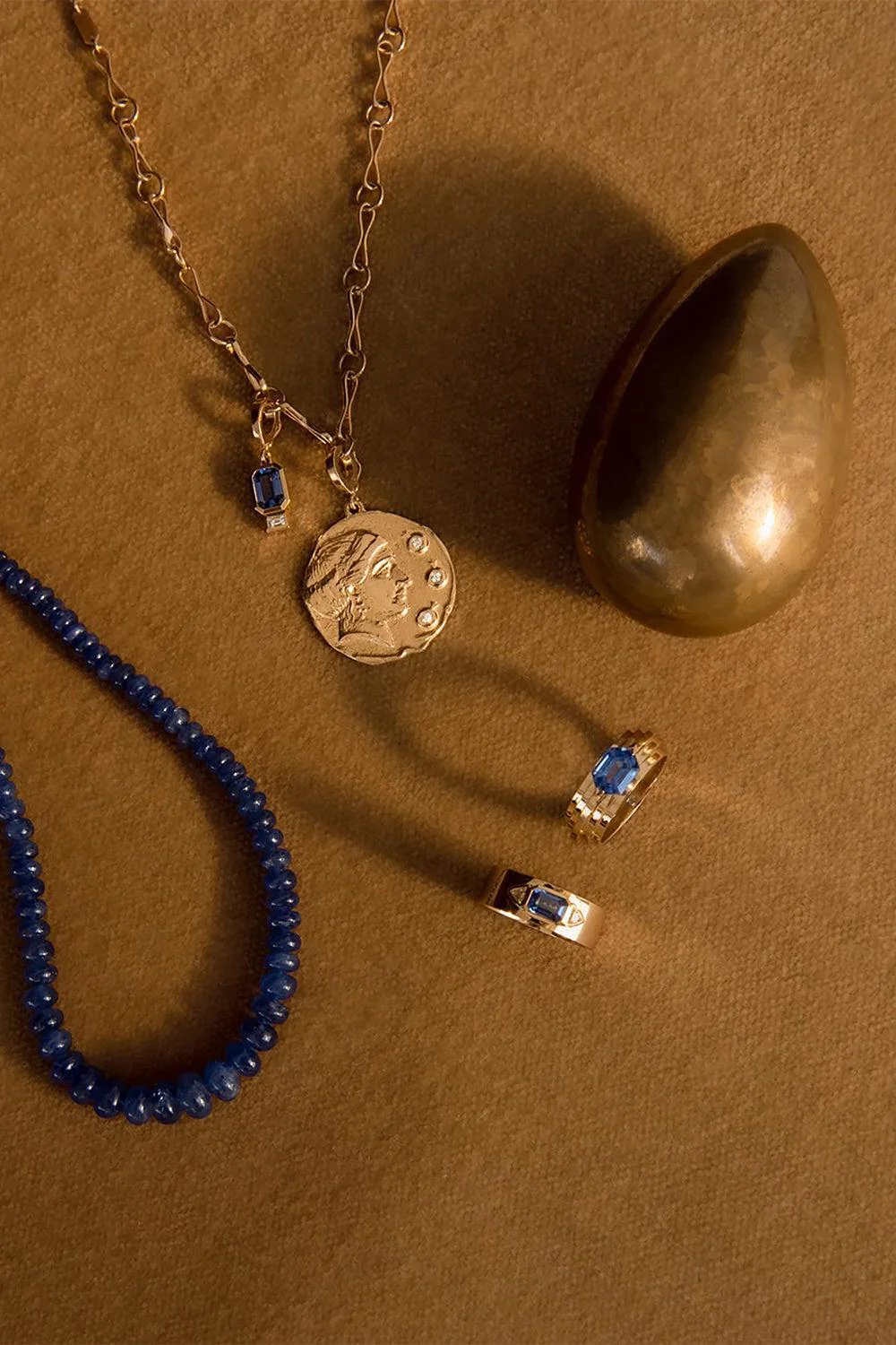 Large Goddess of Mothers Diamond Coin Pendant - Image 5